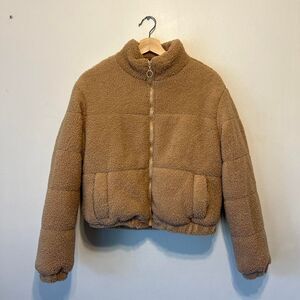 RSQ puffer teddybomber jacket. Womens small.